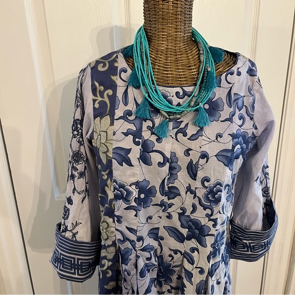 Sapphire Bohemian Cotton Tunic ,Sz, XXS - Picture 10 of 14